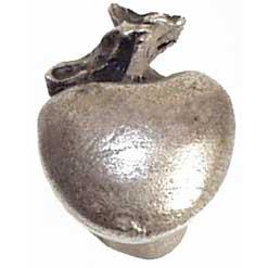 Emenee PFR127-ABS Premier Collection Small Apple 3/4 inch x 1-1/B5114 inch in Antique Bright Silver Bounty Series